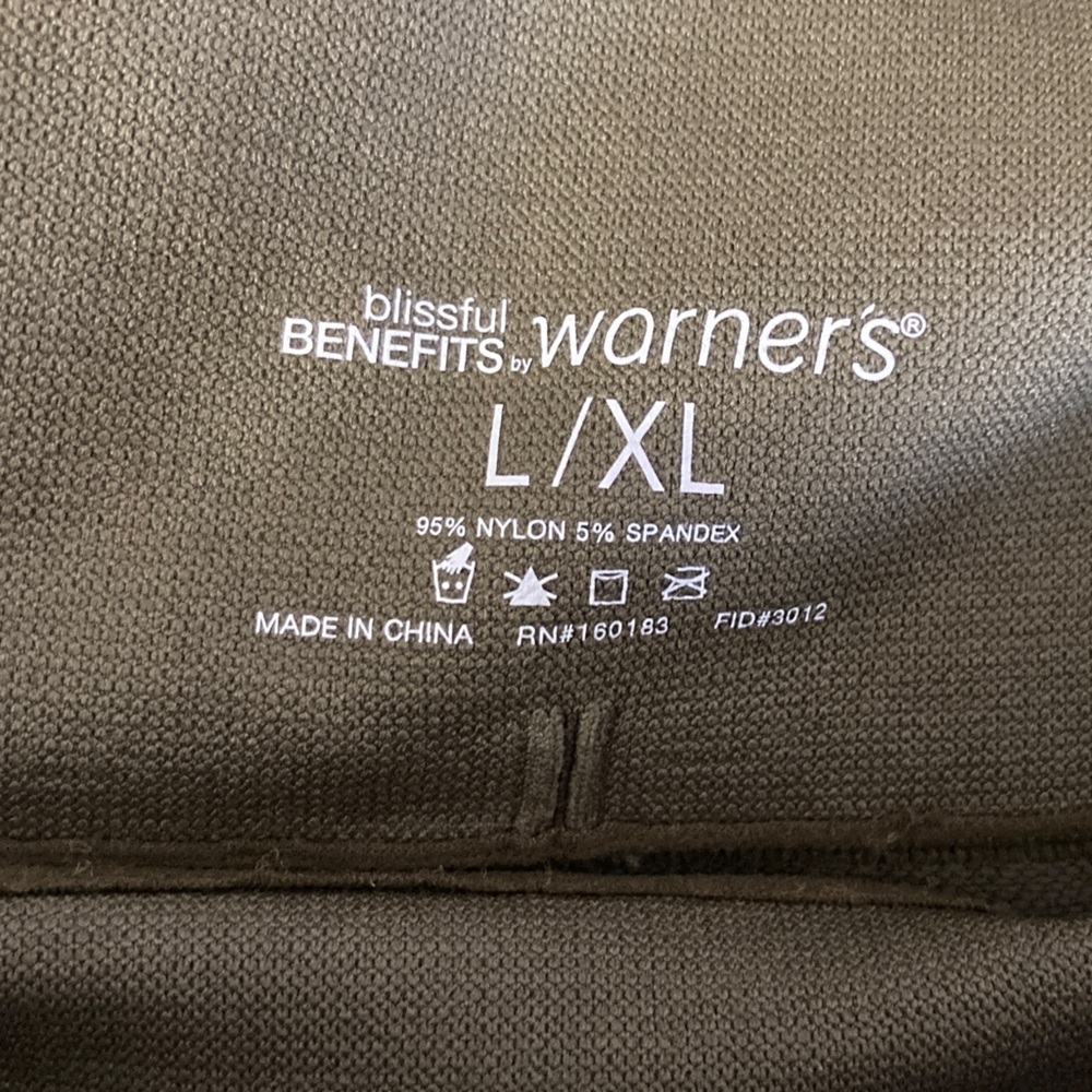 Warner's Olive Green Leggings - Picture 2 of 3